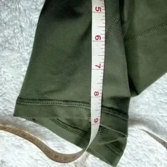 FREE PEOPLE MOVEMENT Biker Baby Green Biker Shorts High Rise Small S Olive - Picture 6 of 7